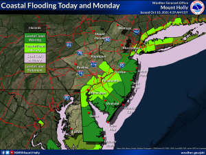 picture of potential coastal flooding