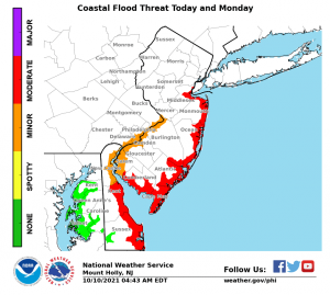 picture of coastal flood threat