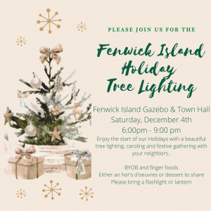 Fenwick Island Holiday Tree Lighting invitation
