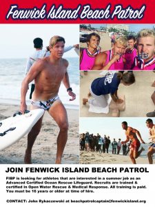 picture of Fenwick Island Beach Patrol recruiting poster