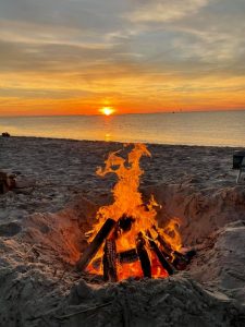 beach bonfire date