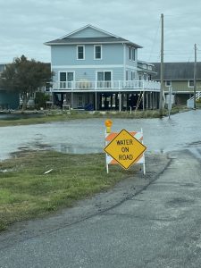 flooding on Town bayside streets