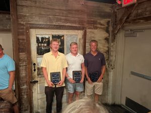 Left to Right: Lifeguard of the Year- Will Douds, Rookie of the Year- Kaelan Wright, Captain's Award- Will Dubecq