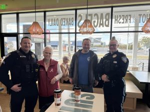 Officers at Surf Bagel